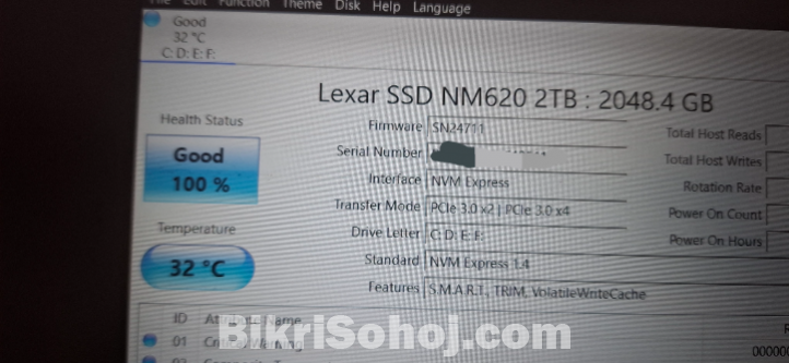 2TB & 256GB NVME SSD